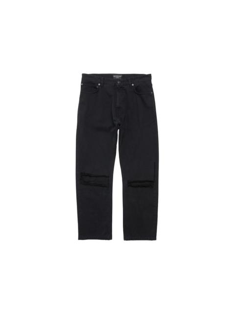 BALENCIAGA Balenciaga Loose Fit Buckle Pants Black