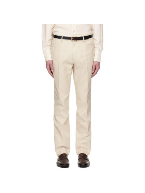 TOM FORD Beige Summer Cord Dyllan Trousers