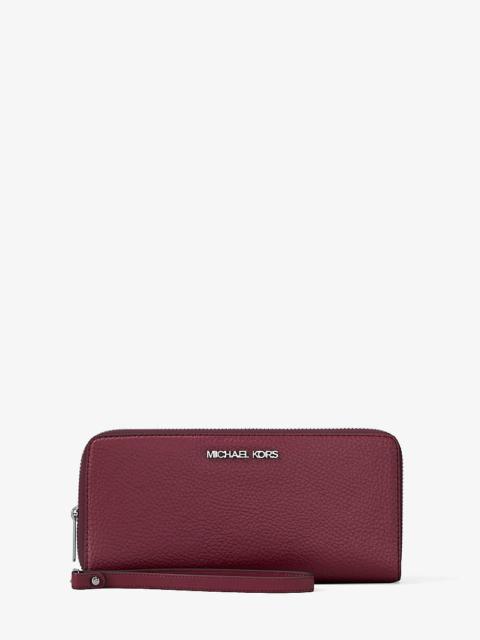 MICHAEL KORS Large Pebbled Leather Continental Wallet