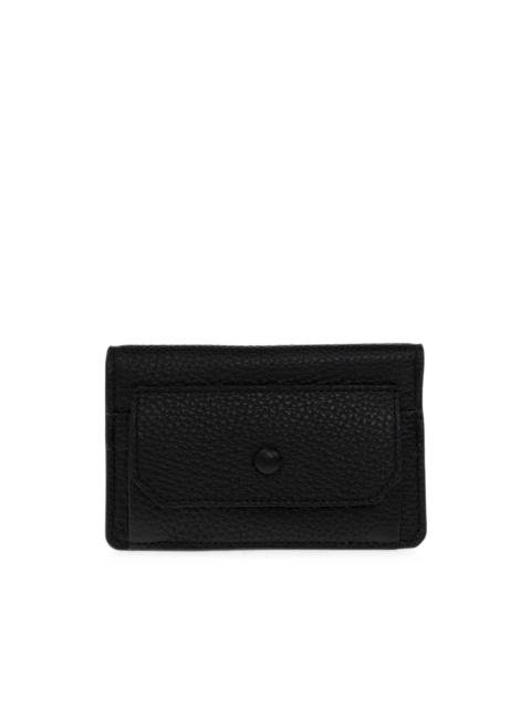 Brioni grained leather card holder