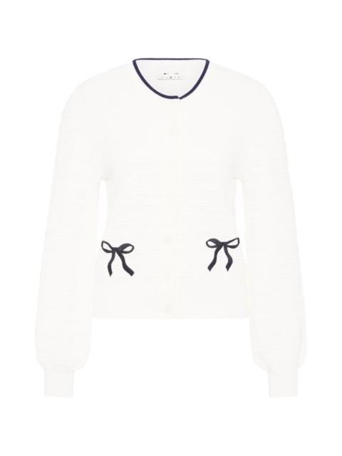 THE UPSIDE bow-detail cardigan