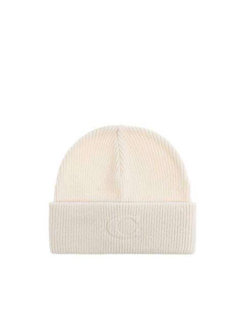 COACH embossed beanie hat
