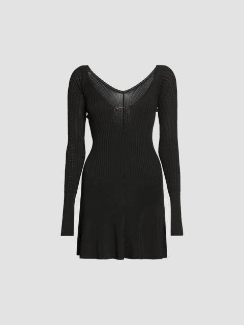 JACQUEMUS Women's Pralu Logo Hardware Minidress - Black