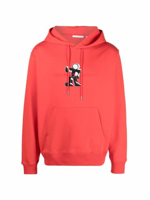 Figure print hoodie