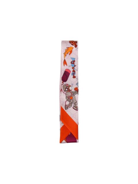 GUCCI cartoon-print scarf