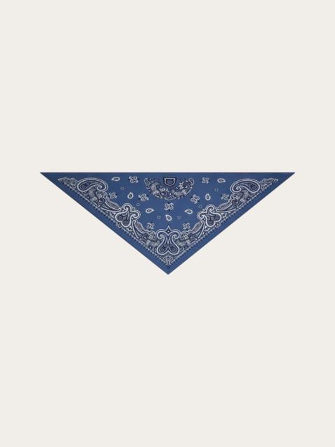 FERRAGAMO Arabesque print triangle scarf