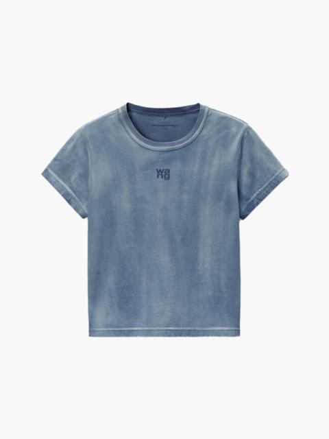alexanderwang.t ESSENTIAL JSY SHRUNKEN TEE W/PUFF LOGO