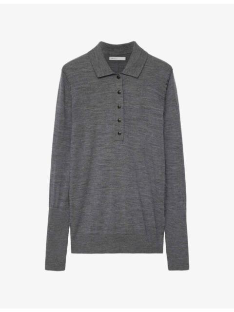 ALLSAINTS Martel Long-Sleeve Wool Polo