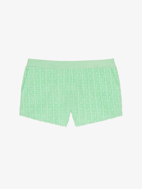 Givenchy SHORTS IN 4G COTTON TOWELLING