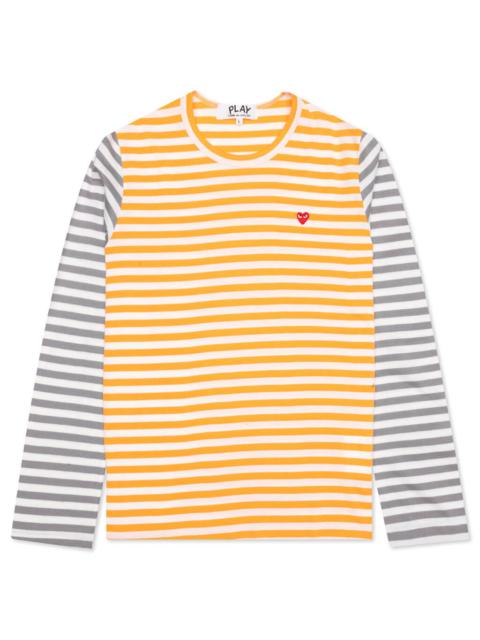 Comme des Garçons PLAY 스트립 티셔츠