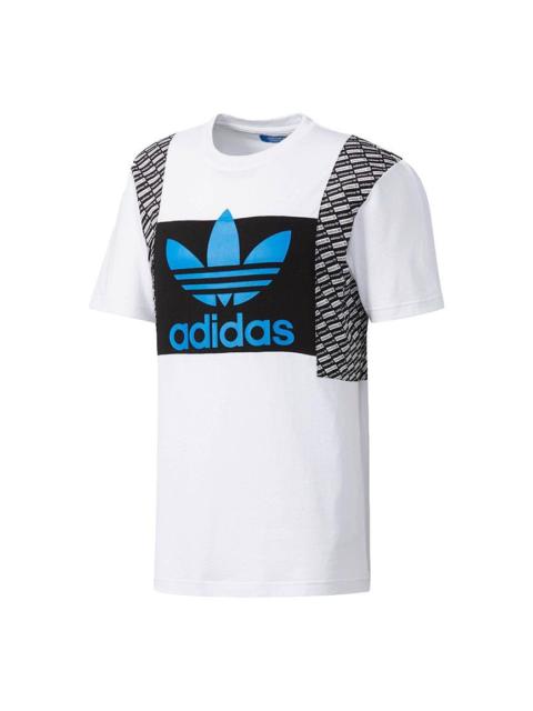 adidas adidas originals 2 Lond Causual Sports Printing Round Collar Male White BQ0914
