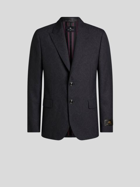 Etro SINGLE-BREASTED JACKET IN WOOL JACQUARD FABRIC WITH PAISLEY MOTIF
