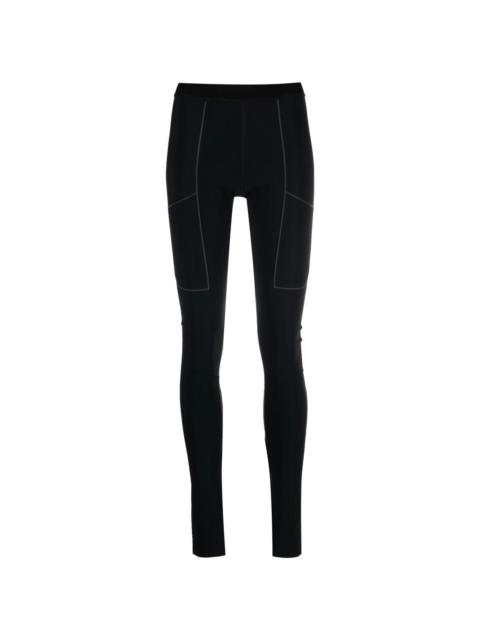 stretch-design slit leggings