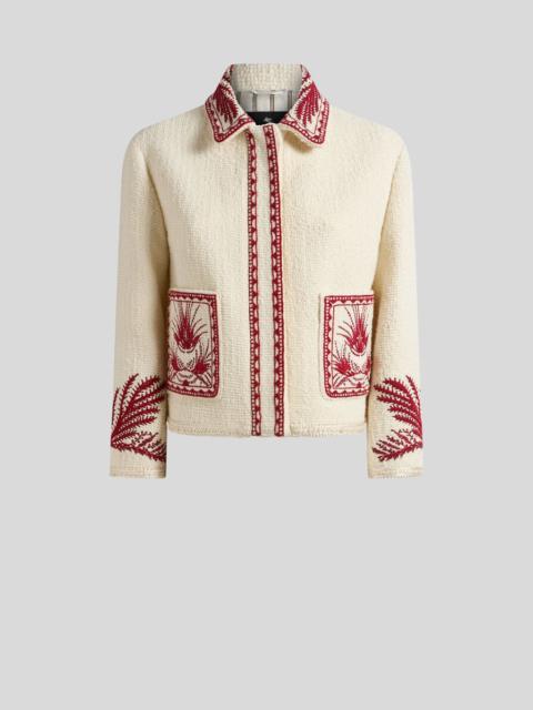 Etro EMBROIDERED BOUCLÉ WOOL JACKET