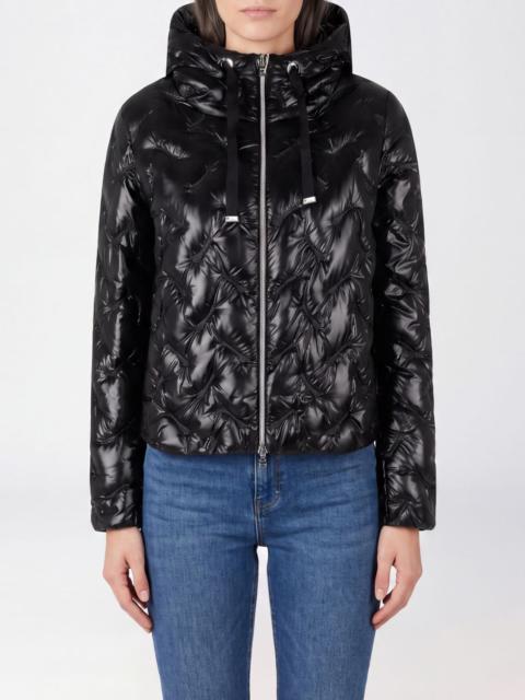 Herno HERNO Short Quilted Nylon Hooded Puffer Jacket with Zip Closure