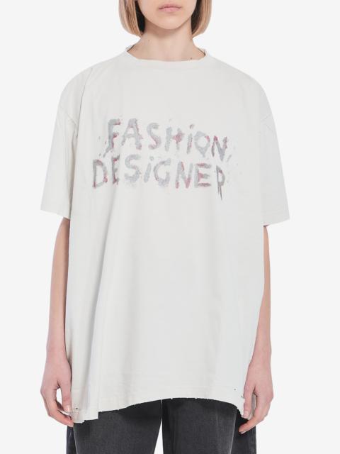 BALENCIAGA Distressed cotton shirt