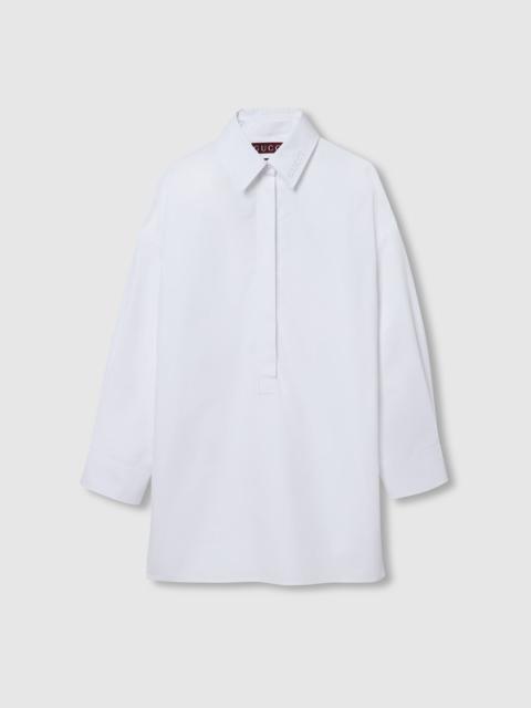 Heavy cotton poplin shirt