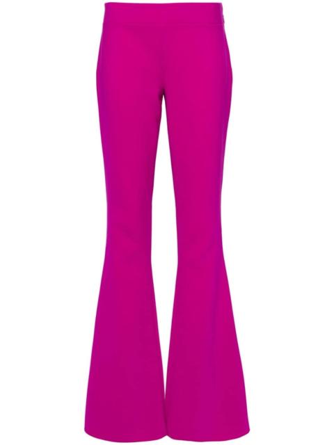 Skinny high-waist flared trousers