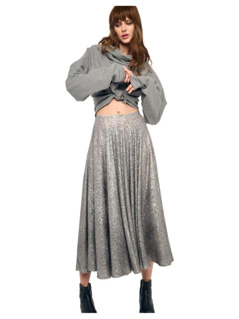 NORMA KAMALI FLARED SKIRT TO MIDCALF