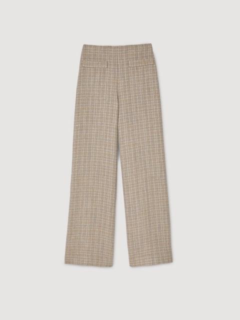 Sandro STRAIGHT-LEG TWEED TROUSERS