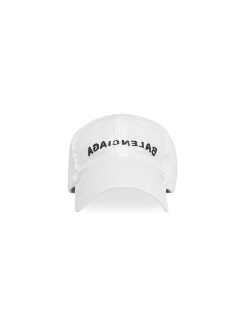 BALENCIAGA Mirror Balenciaga Cap in Light Beige