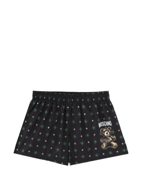 Moschino teddy patterned swim shorts