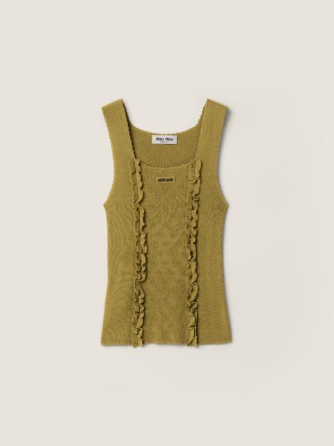Miu Miu Cashmere and silk top