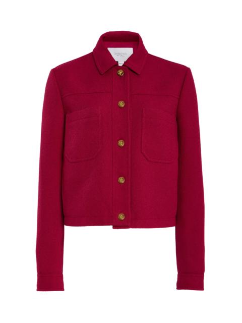 GIAMBATTISTA VALLI Crepe Jacket red
