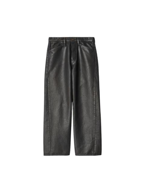 Lemaire Leather straight leg trousers