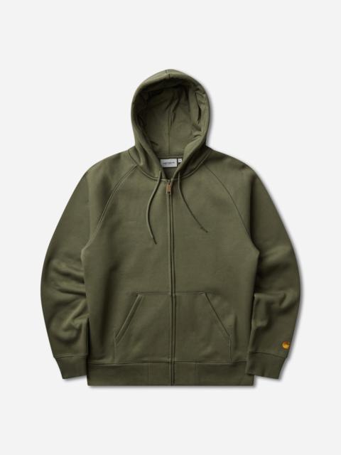 Carhartt WIP Men's Hooded Chase Jacket Leaf / Gold
