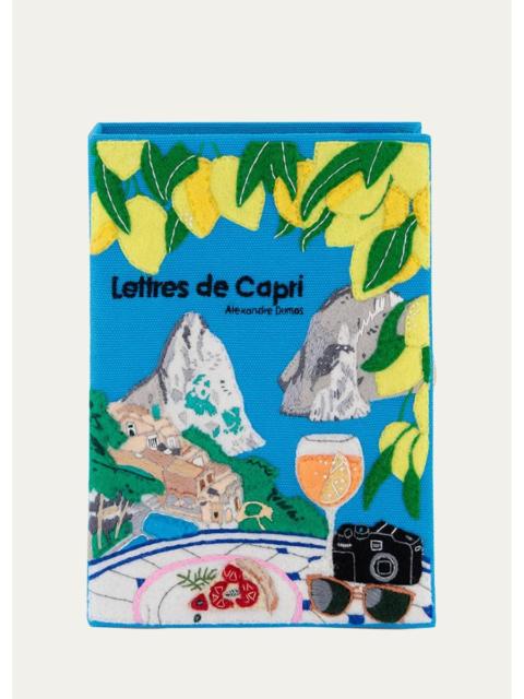 Olympia Le-Tan Voyages Lettres de Capri Book Clutch Bag