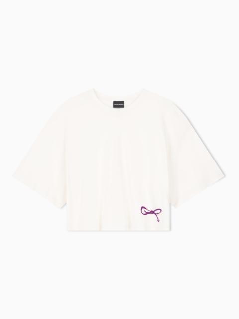 EMPORIO ARMANI OVERSIZED T-SHIRT IN SUPIMA COTTON JERSEY