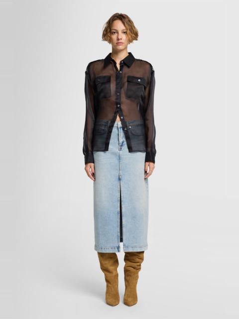 7 For All Mankind AMBER SKIRT in Denim