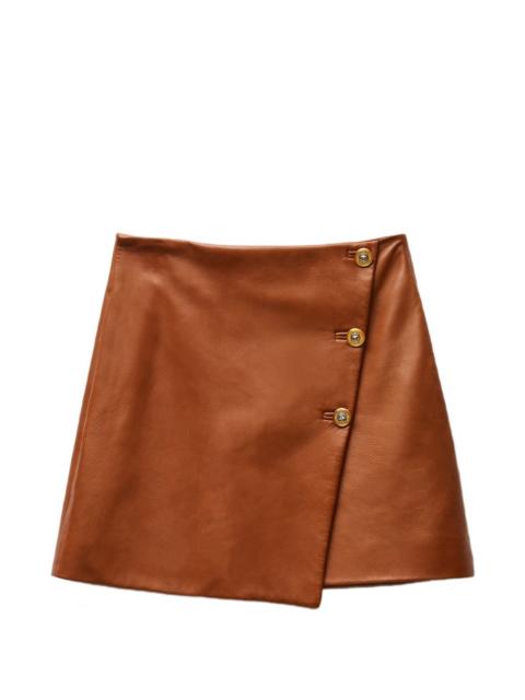 VERSACE nappa plongé mini skirt