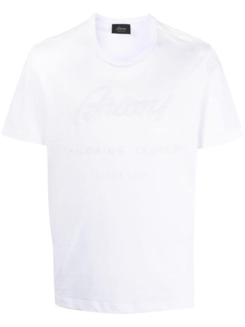 Brioni logo-appliqué cotton T-shirt