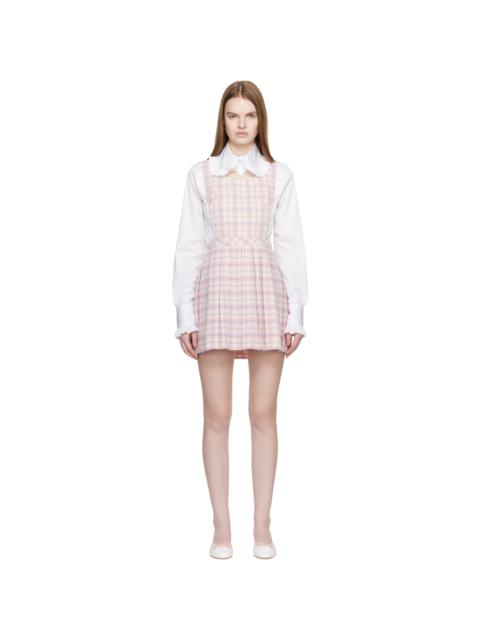 SANDY LIANG Pink Pilot Pinafore Minidress