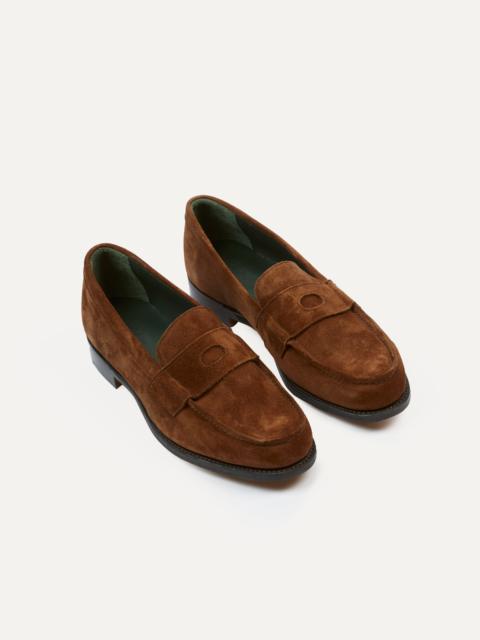 Drake's Snuff Suede Charles Mk II Goodyear Welted Penny Loafer