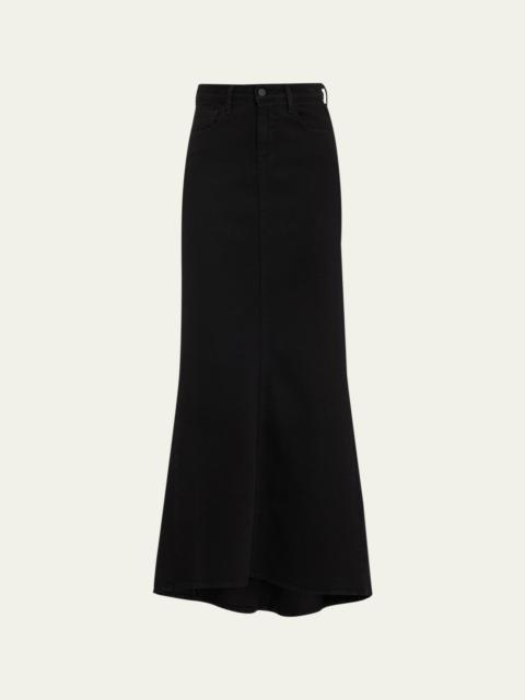 L'AGENCE Kailani Denim Mermaid Maxi Skirt