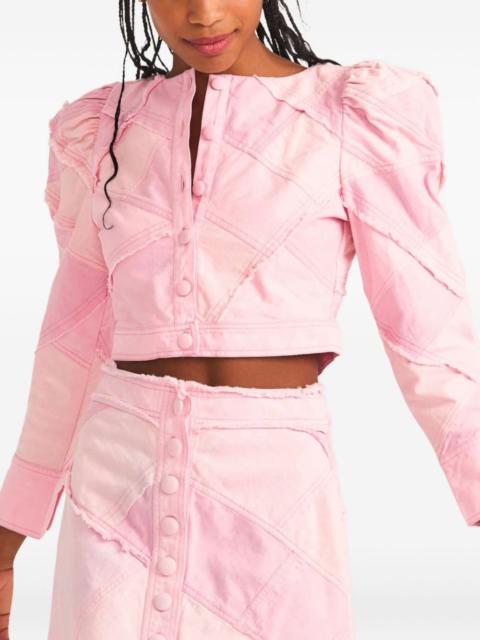 LoveShackFancy Eleora buttoned cropped jacket