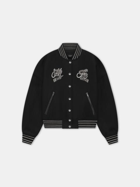 AMIRI WOMEN'S HOLLYWOOD CLUB VARSITY JACKET