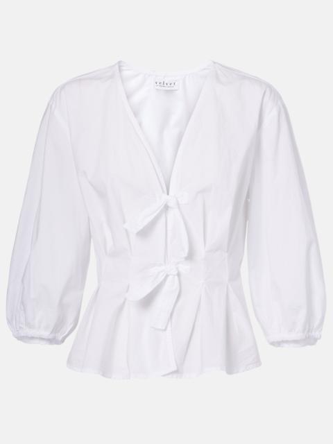 velvet Riri cotton poplin blouse