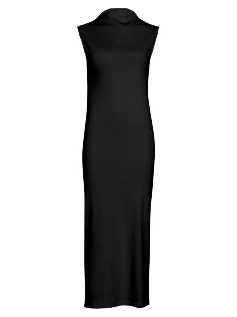 armarium Women's Rose Cotton Midi-Dress - Black