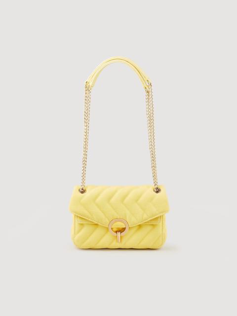 Sandro Quilted nylon Yza bag