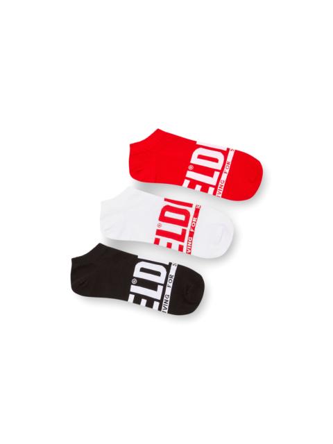 Diesel THREE-PACK LOW-CUT LOGO SOCKS