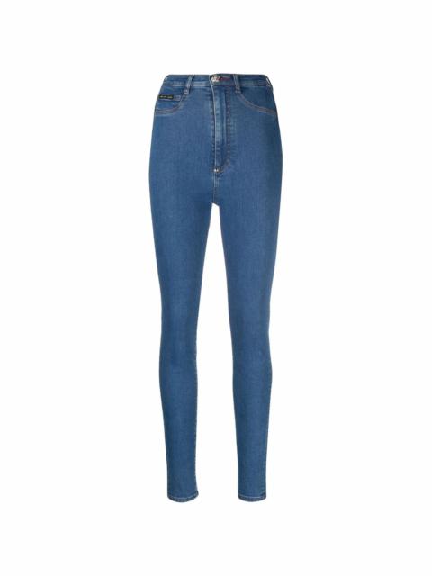PHILIPP PLEIN high-waist jegging jeans