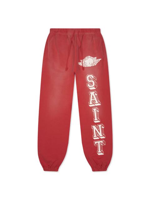 SAINT M×××××× BABY MICHAEL SWEAT PANTS - RED