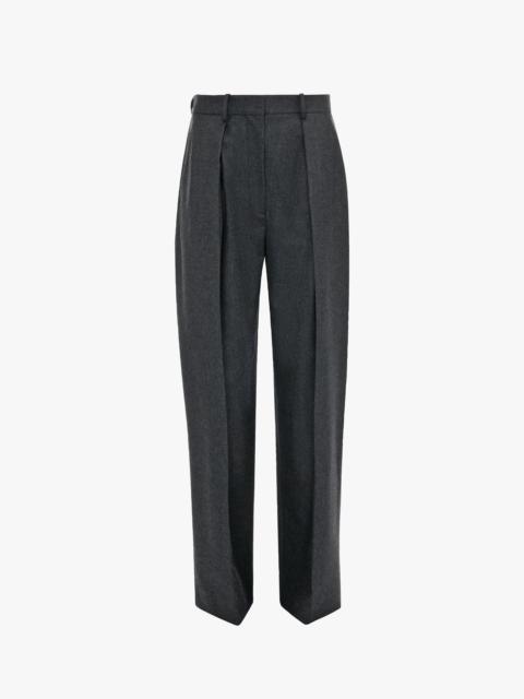 Victoria Beckham Cecilia Trouser In Grey Melange