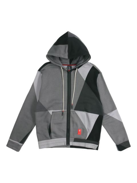 Nike Kyrie Irving Colorblock Zipper Hooded Jacket 'Grey' BV9286-010