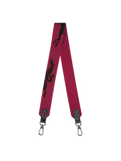 Longchamp Longchamp 3D Shoulder strap Beetroot - Canvas