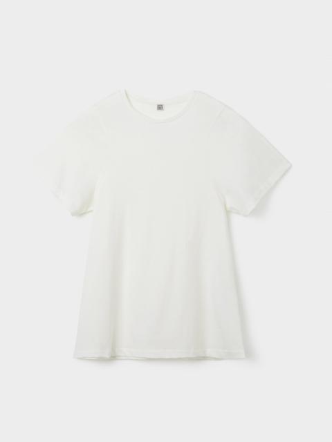 Totême Curved seam tee off-white